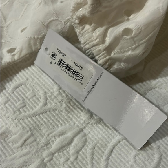 London Times White Bishop Sleeve Sundress. NWT. Size 6 - Picture 9 of 11